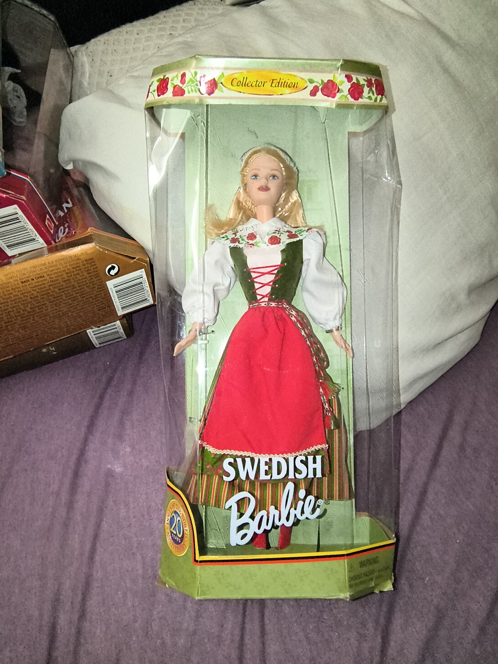 Barbie Swedish Collector Edition Doll - Red and Green Folk Dress